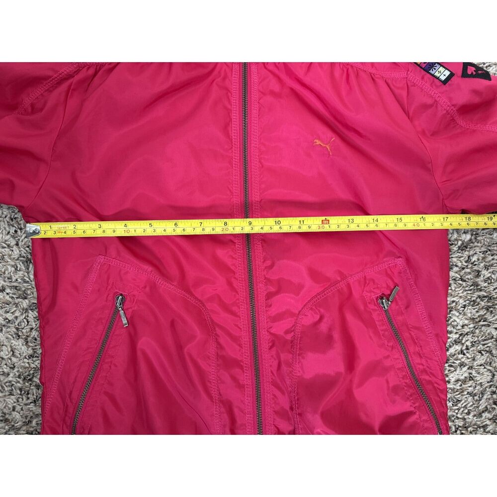 PUMA Women’s Track Jacket - Hot Pink Y2K Windbreaker - Size M - Picture 9 of 9